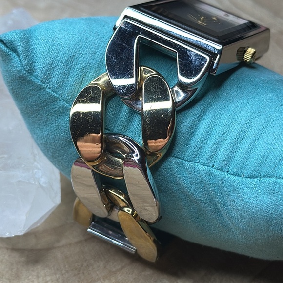 So & Co Gold Chain Band Watch unique 2 toned - Picture 5 of 9